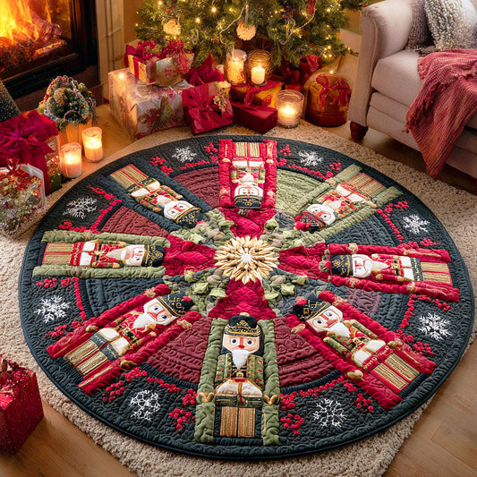 Nutcracker Night Quilted Round Mat NCU0TD825