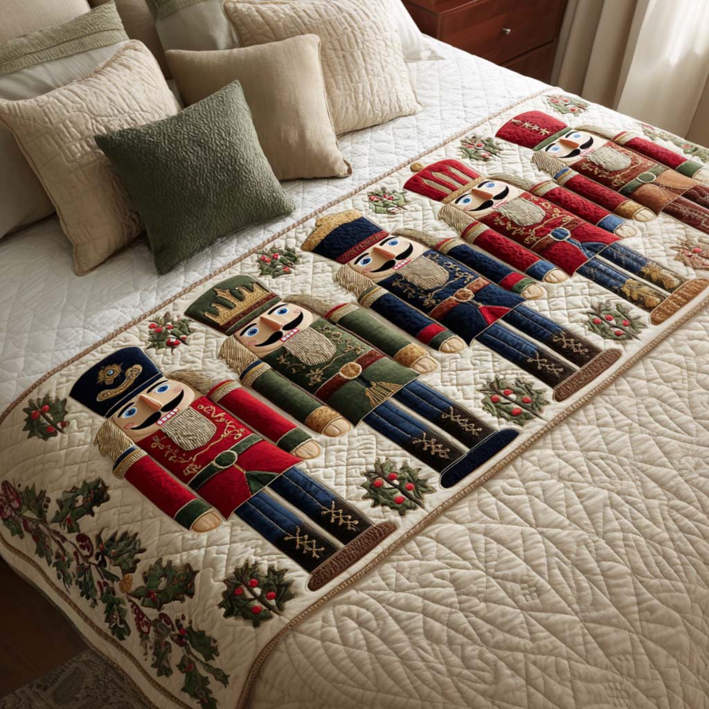 Nutcracker Parade Quilted Bed Runner NCU0NT9894