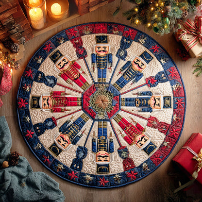 Nutcracker Parade Quilted Round Mat NCU0TD822