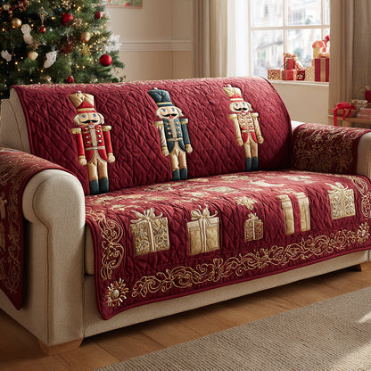 Nutcracker Regal Guard Quilted Sofa Cover NCU0HH1389