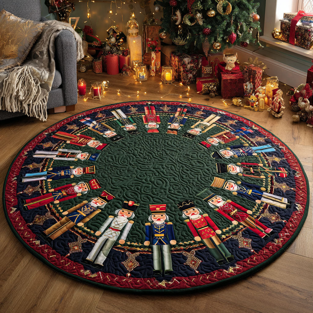 Nutcracker Ring Quilted Round Mat NCU0TV421