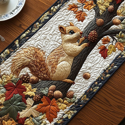 Nutcracker Squirrel Quilted Table Runner NCU0PT8123