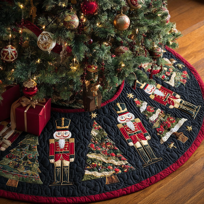 Nutcracker Tales Christmas Quilted Tree Skirt NCU0DK11283