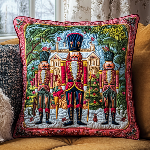 Nutcracker Toy Guard Quilted Pillow Case NCU0TL1628