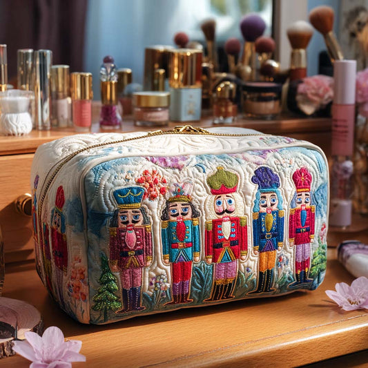 Nutcracker Treasure Quilted Makeup Bag NCU0PT9508