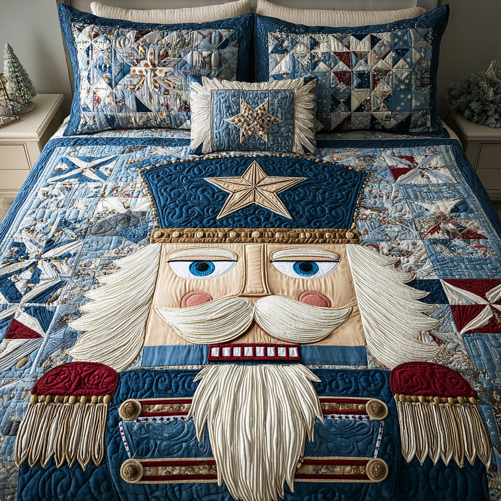 Nutcracker Wonder 3-Piece Quilted Bedding Set NCU0DK10660