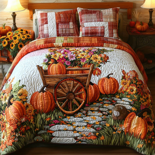 Oak Patch Glow 3-Piece Quilted Bedding Set NCU0DV7230