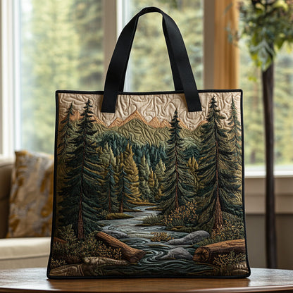 Oak Shadow Quilted Tote Bag NCU0DV6737