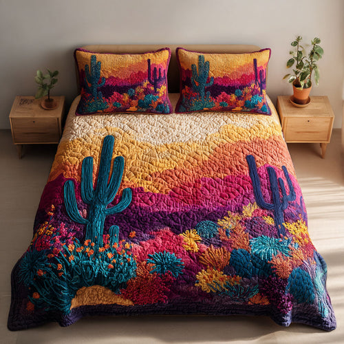 Oasis Glow 3-Piece Quilted Bedding Set NCU0DK12072