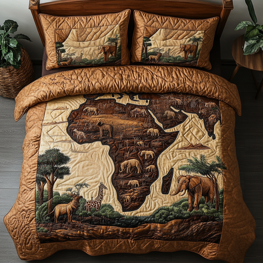 Oasis Night 3-Piece Quilted Bedding Set NCU0VH5561
