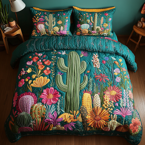Oasis Retreat 3-Piece Quilted Bedding Set NCU0VH2311