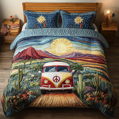 Oasis in the Desert 3-Piece Quilted Bedding Set NCU0PT6130