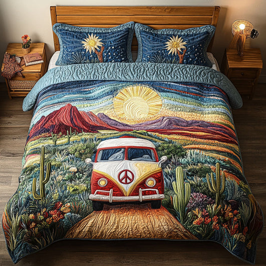 Oasis in the Desert 3-Piece Quilted Bedding Set NCU0PT6130