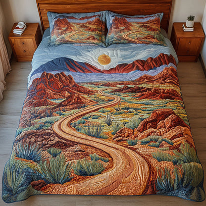 Oasis of Fire 3-Piece Quilted Bedding Set NCU0PT6402