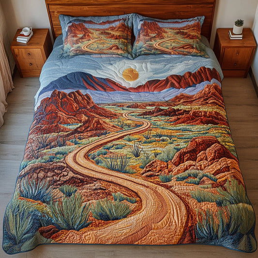 Oasis of Fire 3-Piece Quilted Bedding Set NCU0PT6402