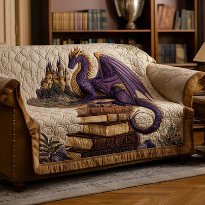 Obsidian Claw Grip Quilted Sofa Cover NCU0NT11181