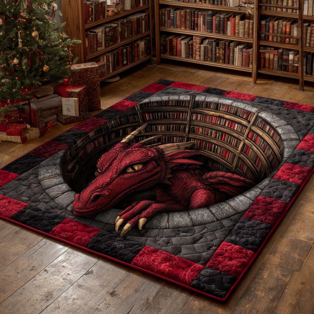 Obsidian Dragon Well Area Rug NCU0HH1873
