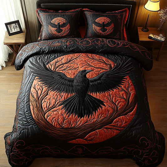 Obsidian Glider 3-Piece Quilted Bedding Set NCU0DK4977