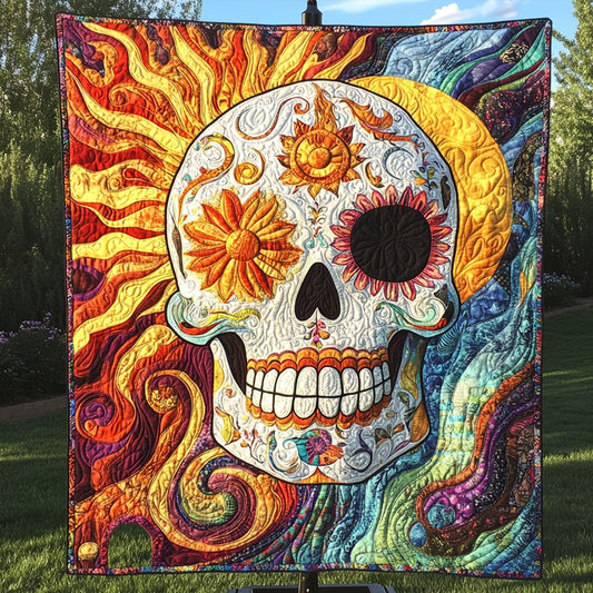 Obsidian Skull Quilted Blanket NCU0PT8450