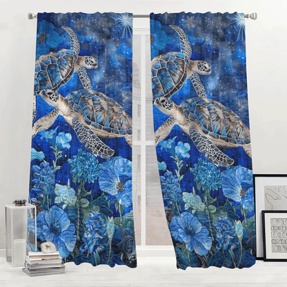 Ocean Grace Quilted Curtains NCU0DV2774