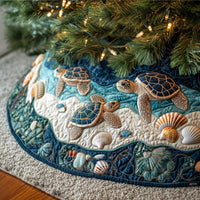 Ocean Shores Turtle Quilted Christmas Tree Skirt NCU0PT2486