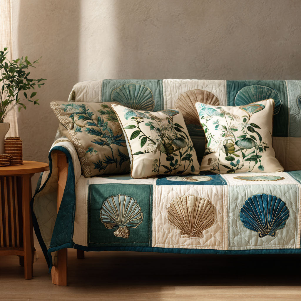 Ocean Aura Quilted Sofa Cover NCU0NT11789