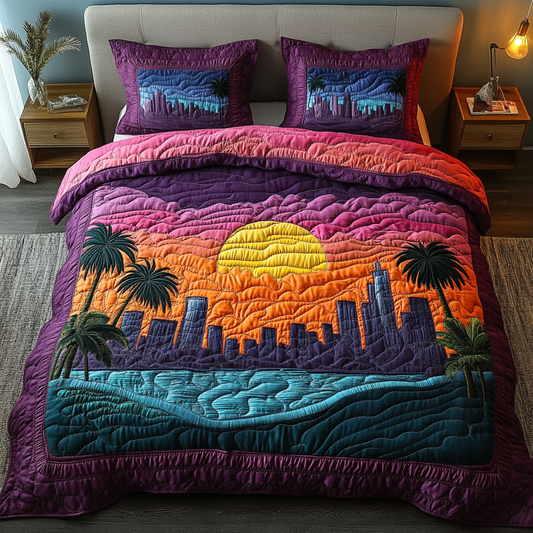 Ocean Bliss 3-Piece Quilted Bedding Set NCU0DK6773