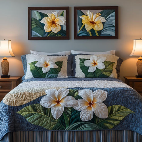 Ocean Bliss 3-Piece Quilted Bedding Set NCU0DV9499