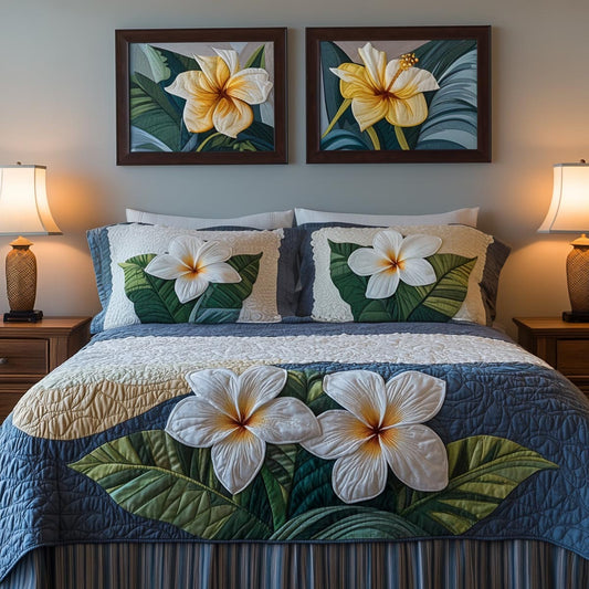 Ocean Bliss 3-Piece Quilted Bedding Set NCU0DV9499