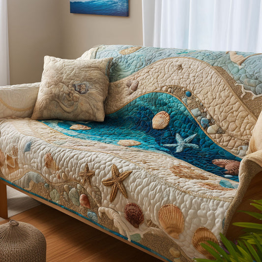 Ocean Bliss Quilted Sofa Cover NCU0NT11790