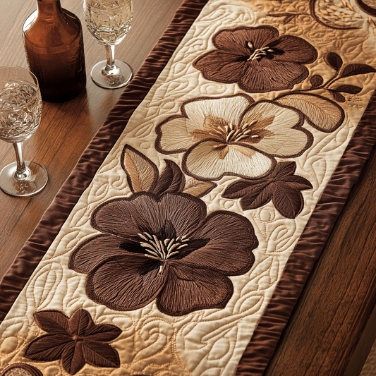 Ocean Blossom Quilted Table Runner NCU0VH4902