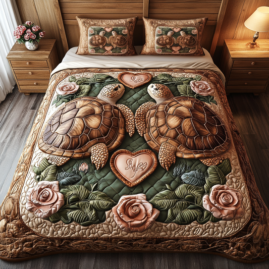 Ocean Bond 3-Piece Quilted Bedding Set NCU0VH1558