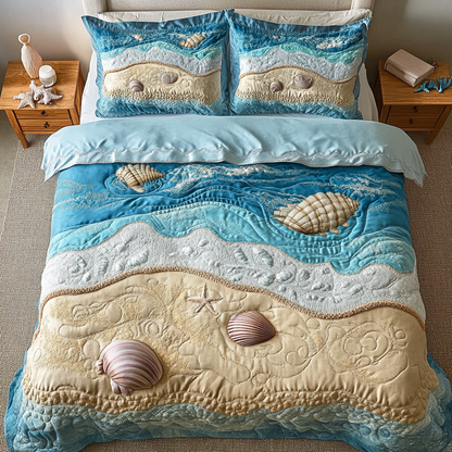Ocean Breeze 3-Piece Quilted Bedding Set NCU0DK5266