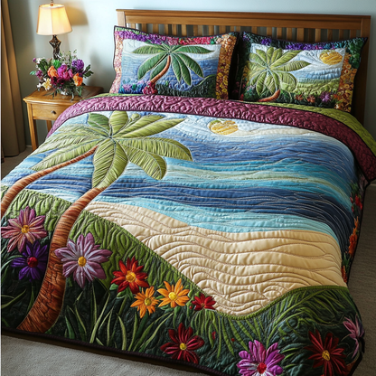 Ocean Breeze 3-Piece Quilted Bedding Set NCU0DK5968