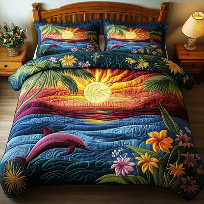 Ocean Breeze 3-Piece Quilted Bedding Set NCU0DK6803