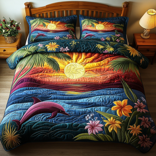 Ocean Breeze 3-Piece Quilted Bedding Set NCU0DK6803