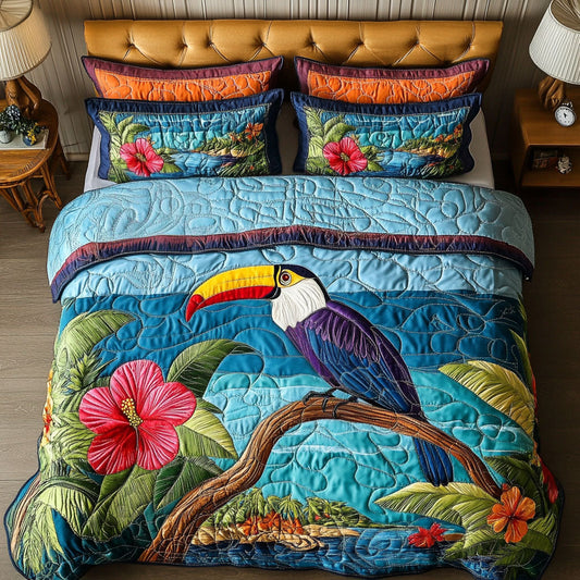 Ocean Breeze 3-Piece Quilted Bedding Set NCU0NT5265