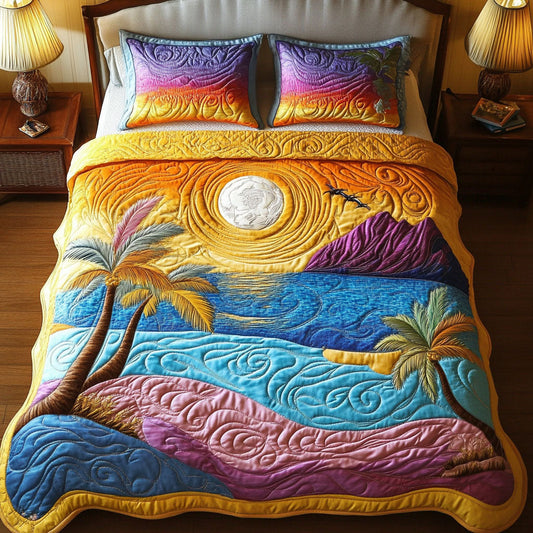 Ocean Breeze 3-Piece Quilted Bedding Set NCU0NT5559