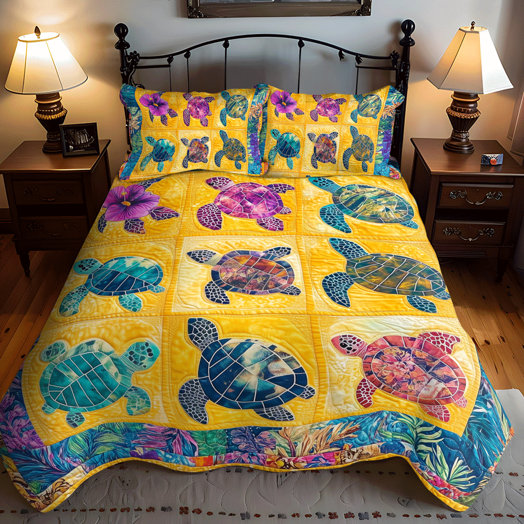 Ocean Breeze 3-Piece Quilted Bedding Set NCU0TL1128