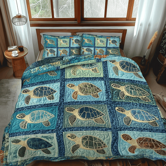 Ocean Breeze 3-Piece Quilted Bedding Set NCU0TL1482