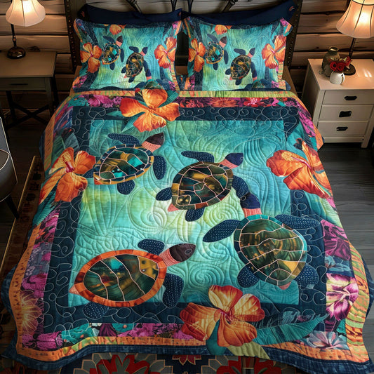 Ocean Breeze 3-Piece Quilted Bedding Set NCU0TL756