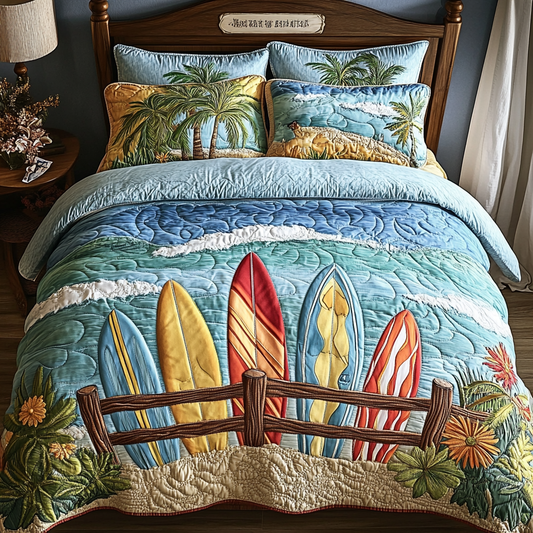 Ocean Breeze 3-Piece Quilted Bedding Set NCU0VH3837