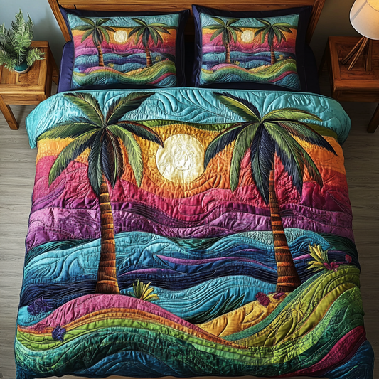 Ocean Breeze 3-Piece Quilted Bedding Set NCU0VH3873