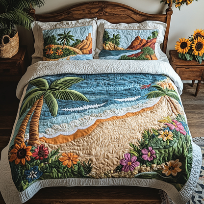 Ocean Breeze 3-Piece Quilted Bedding Set NCU0VL1828