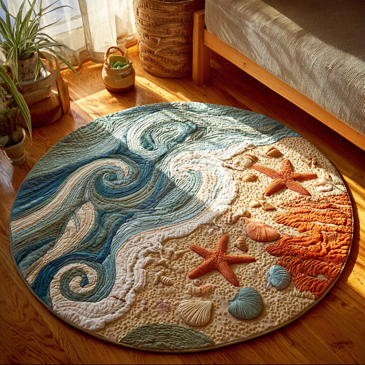 Ocean Breeze Quilted Round Mat NCU0DK10102