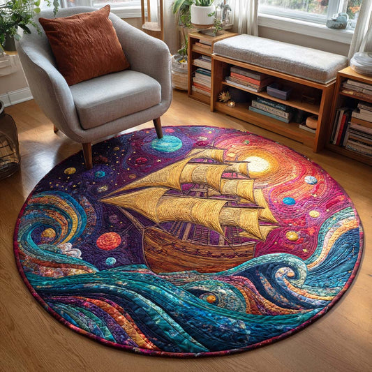 Ocean Breeze Quilted Round Mat NCU0TD275