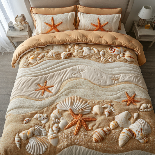 Ocean Breeze Retreat 3-Piece Quilted Bedding Set NCU0DK6013