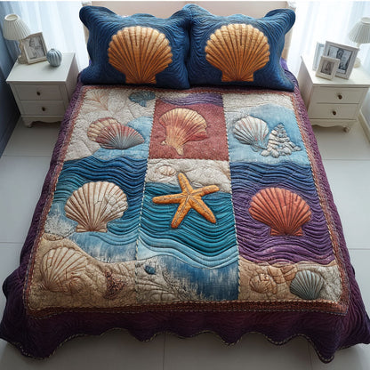 Ocean Calm 3-Piece Quilted Bedding Set NCU0TD2186
