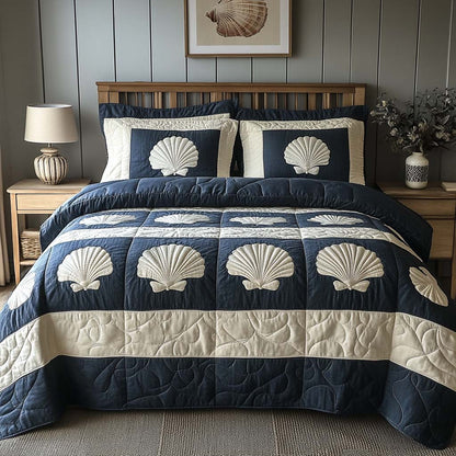 Ocean Calm 3-Piece Quilted Bedding Set NCU0XD2236