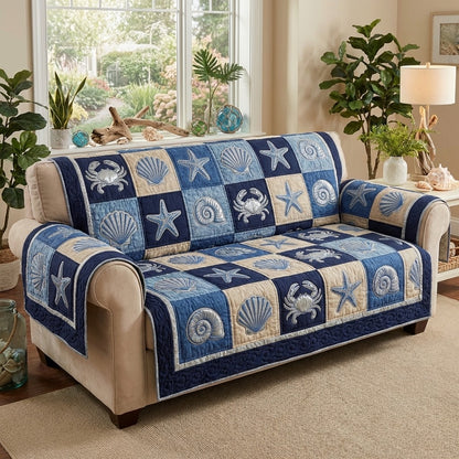 Ocean Charm Quilted Sofa Cover NCU0DV9509